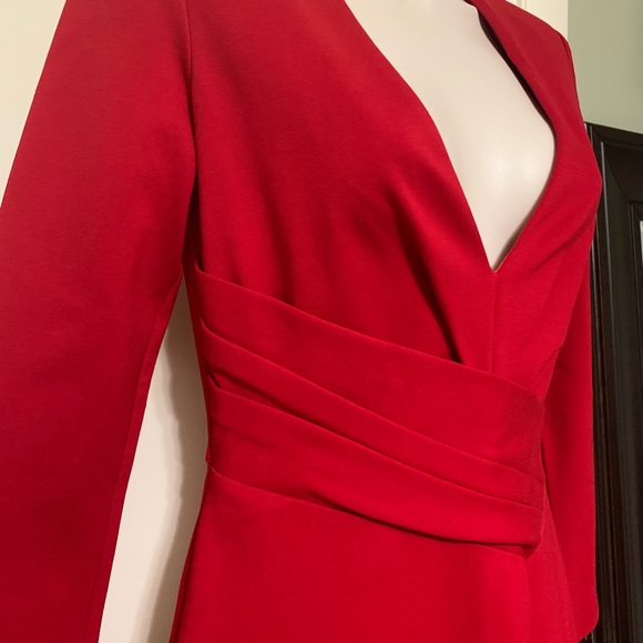 Long Sleeve Dress with Deep Vee - Picture 3 of 3